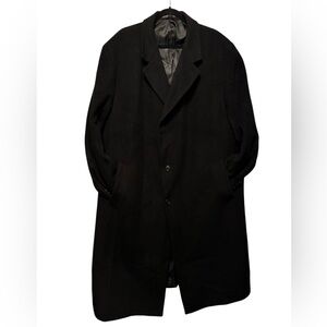 Jones New York Men’s Wool Black Pea Coat 50R